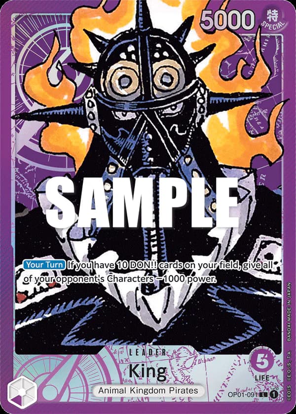 King OP01-091 Official alternate printing 1