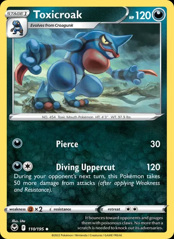 Toxicroak 110/195 from Silver Tempest