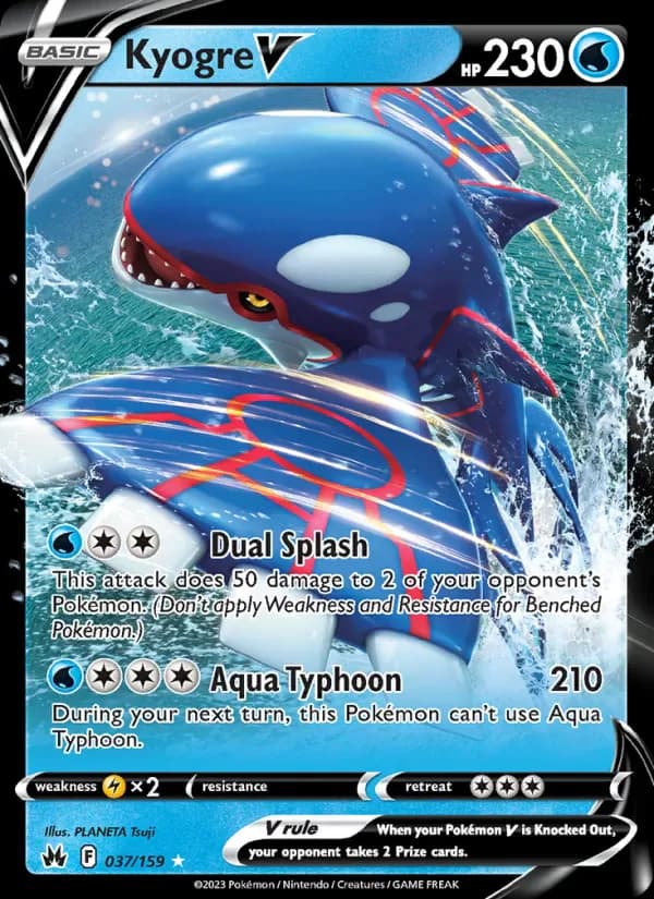 Kyogre V 037/159 from Crown Zenith