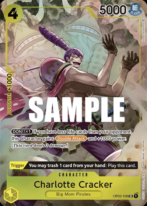 Charlotte Cracker OP03-108 Official alternate printing 1