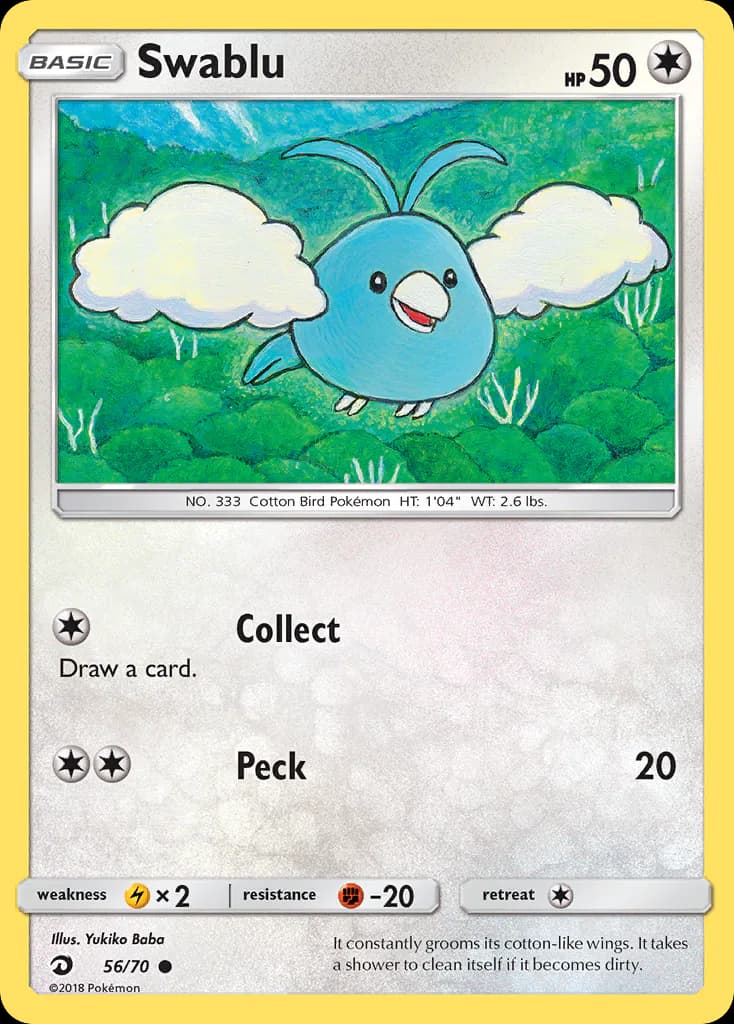Swablu 56/70 from Dragon Majesty
