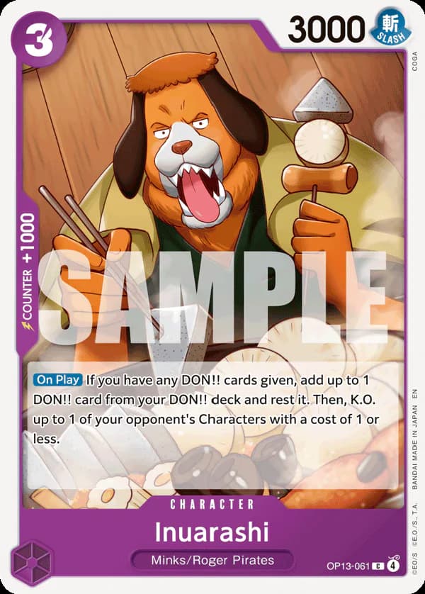 Inuarashi OP13-061 Standard printing