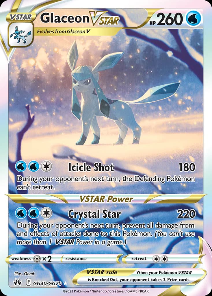 Glaceon VSTAR GG40/GG70 from Crown Zenith