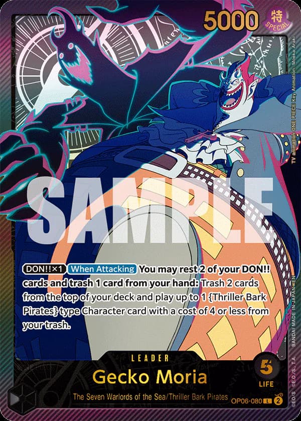Gecko Moria OP06-080 Official alternate printing 2