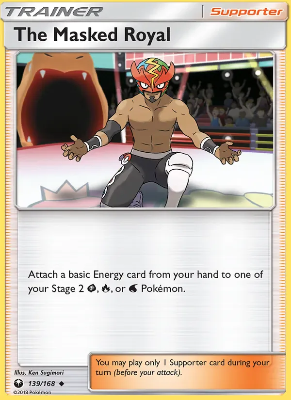 The Masked Royal 139/168 from Celestial Storm