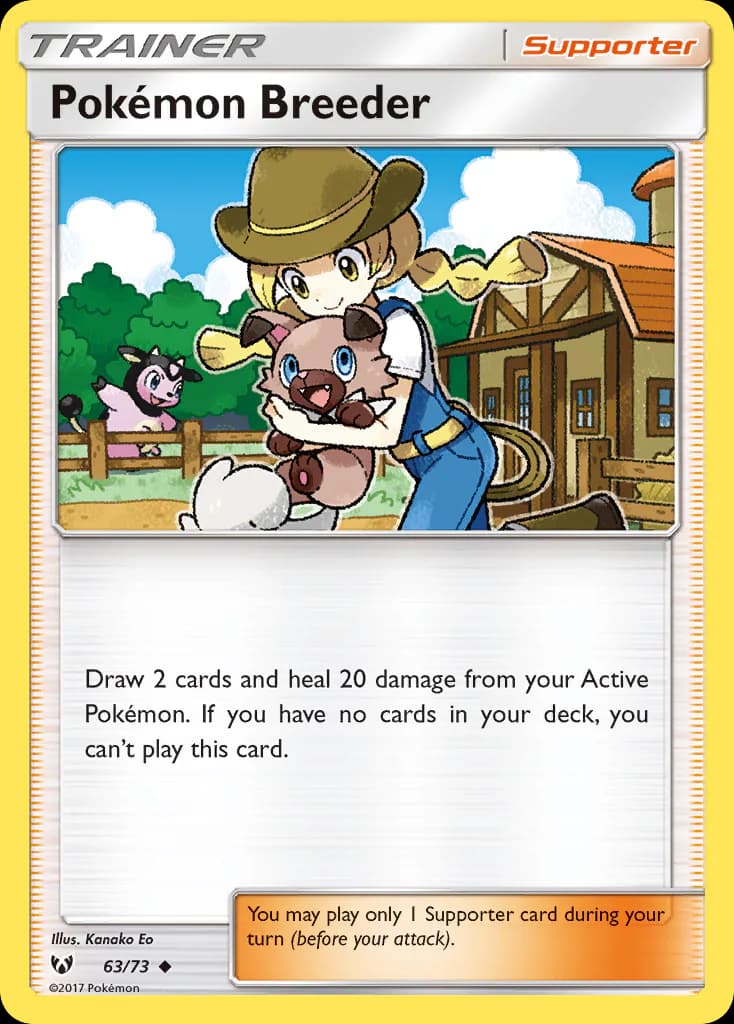 Pokémon Breeder 63/73 from Shining Legends