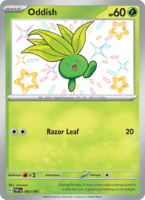 Oddish 092/91 from Paldean Fates