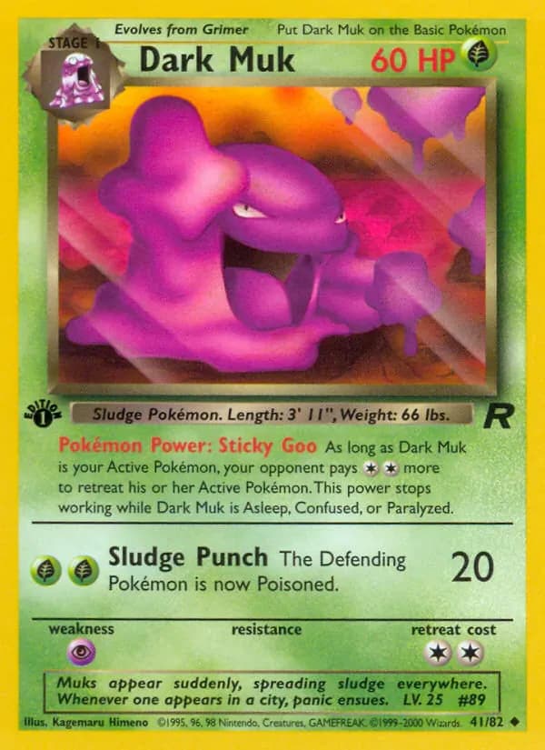 Dark Muk 41/82 from Team Rocket