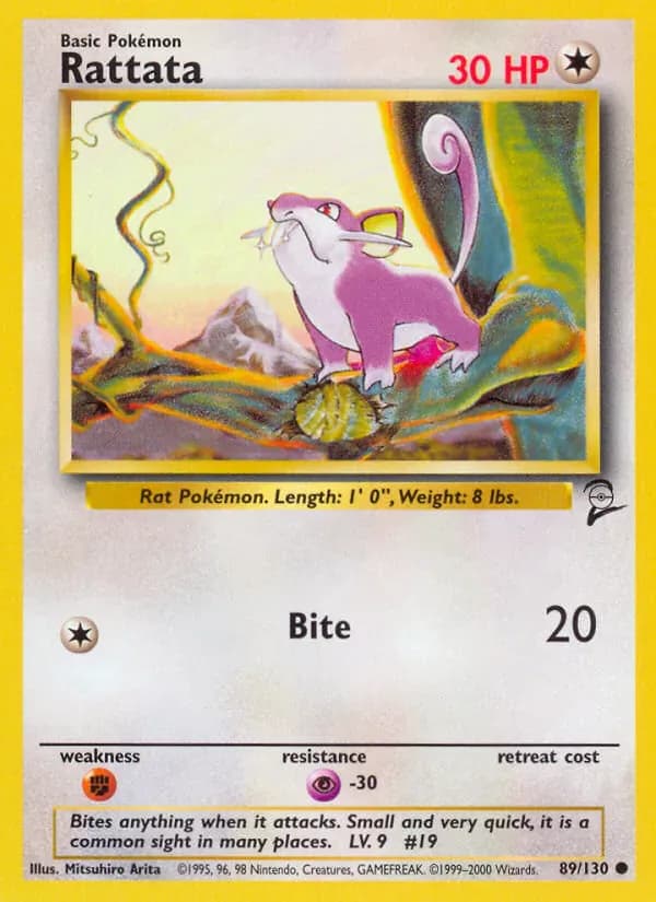 Rattata 89/130 from Base Set 2