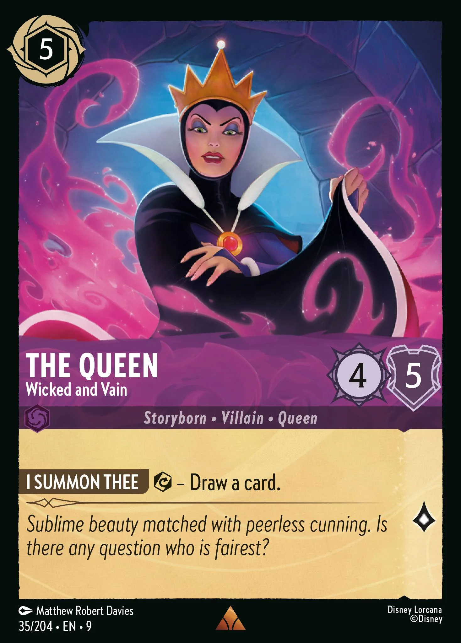 The Queen - Wicked and Vain 35/204 from Fabled