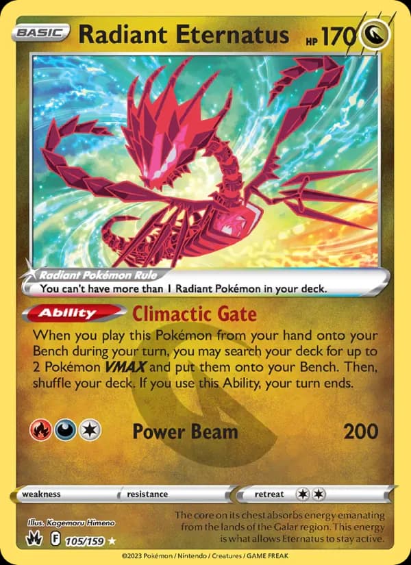 Radiant Eternatus 105/159 from Crown Zenith