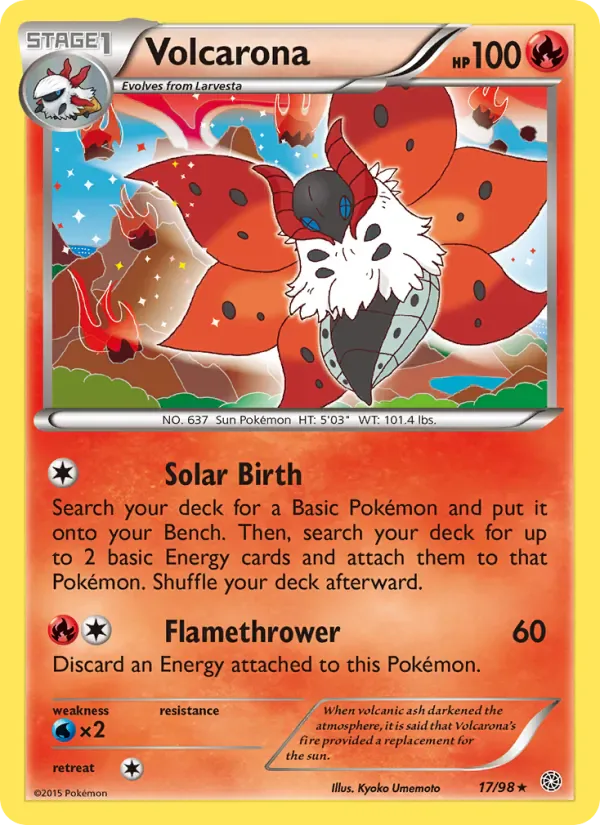 Volcarona 17/98 from Ancient Origins