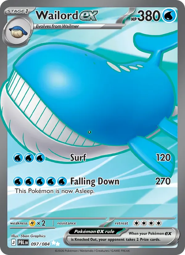 Wailord ex 097/84 from Pitch Black