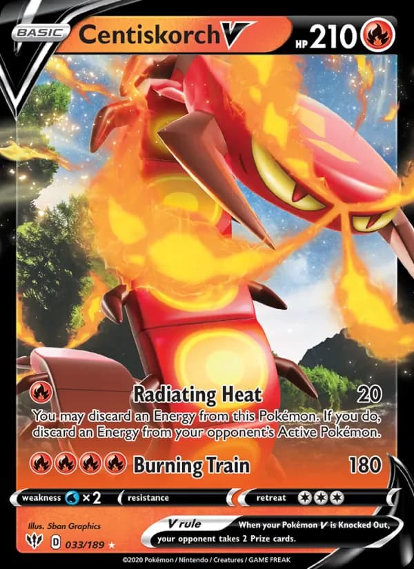 Centiskorch V 33/189 from Darkness Ablaze