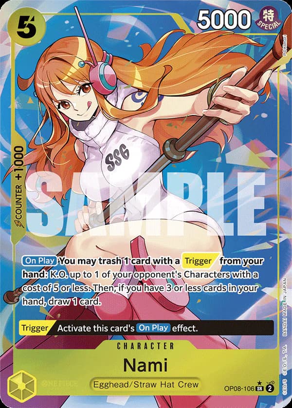 Nami OP08-106 Official alternate printing 1