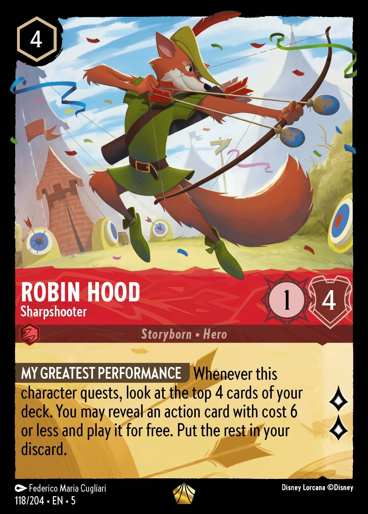 Robin Hood - Sharpshooter 118/204 from Shimmering Skies