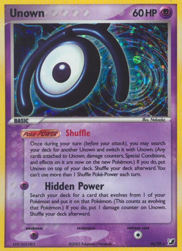Unown M from EX Unseen Forces