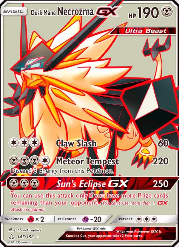 Dusk Mane Necrozma GX 145/156 from Ultra Prism