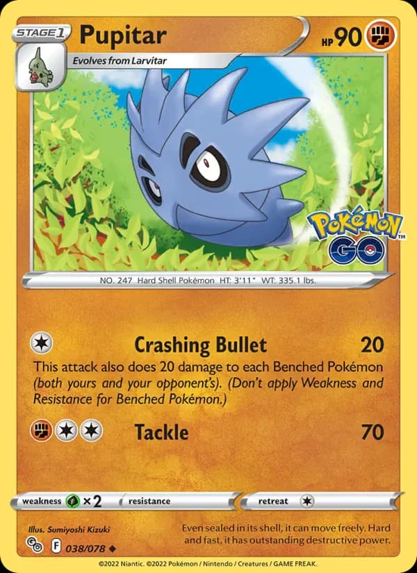 Pupitar 038/78 from Pokemon GO