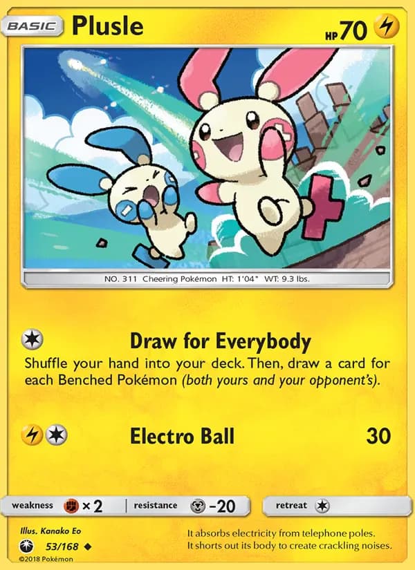 Plusle 53/168 from Celestial Storm