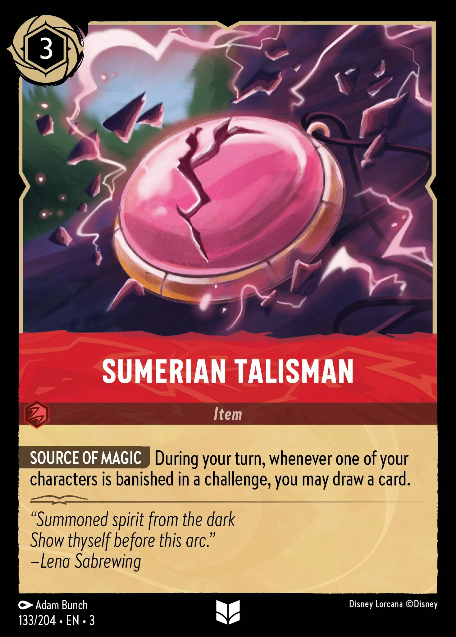 Sumerian Talisman 133/204 from Into the Inklands