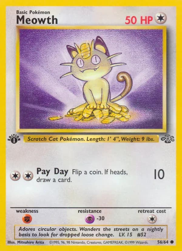 Meowth 56/64 from Jungle