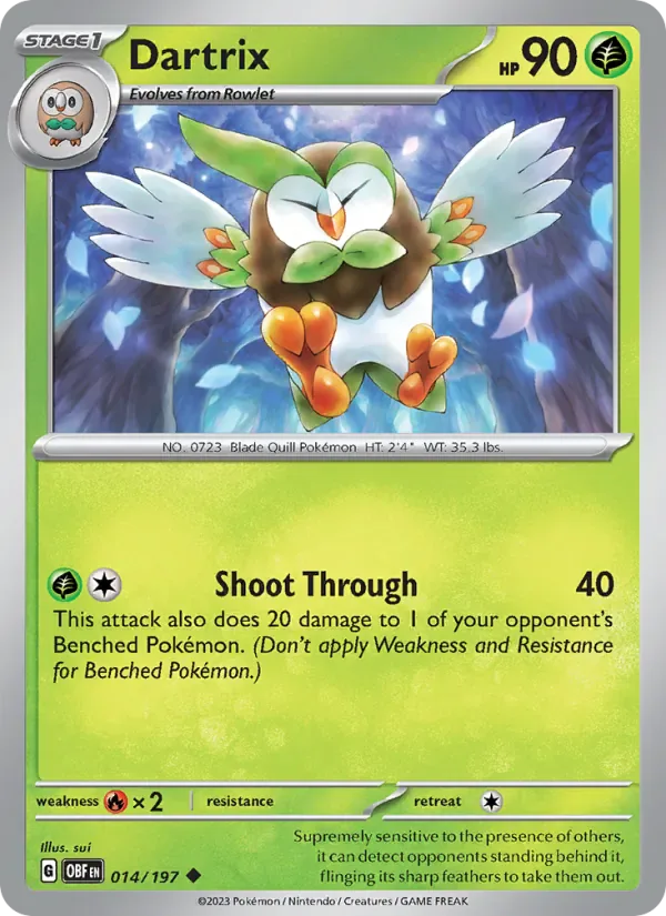 Dartrix 014/197 from Obsidian Flames