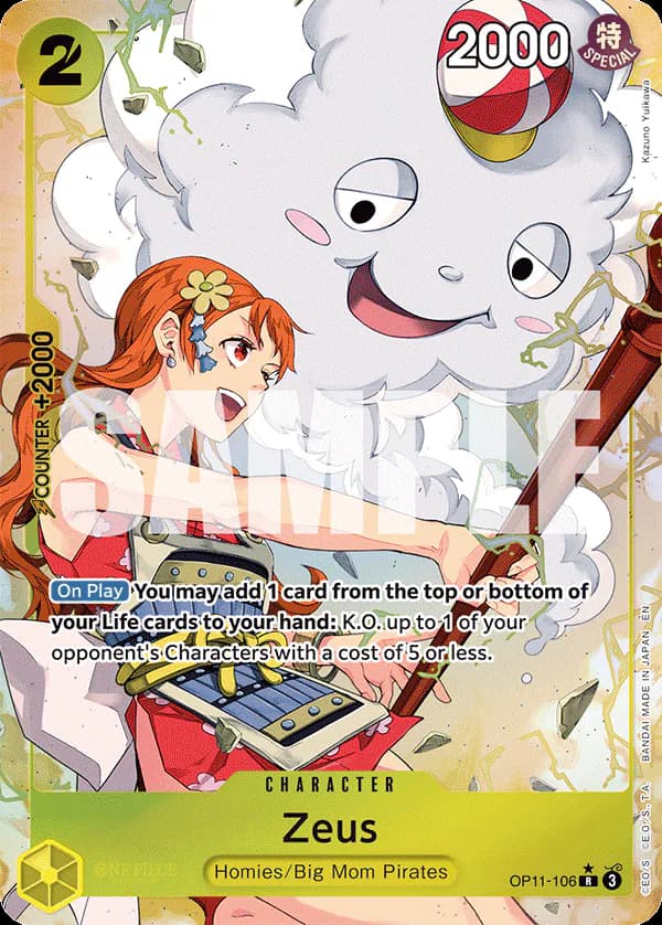 Zeus OP11-106 Official alternate printing 1