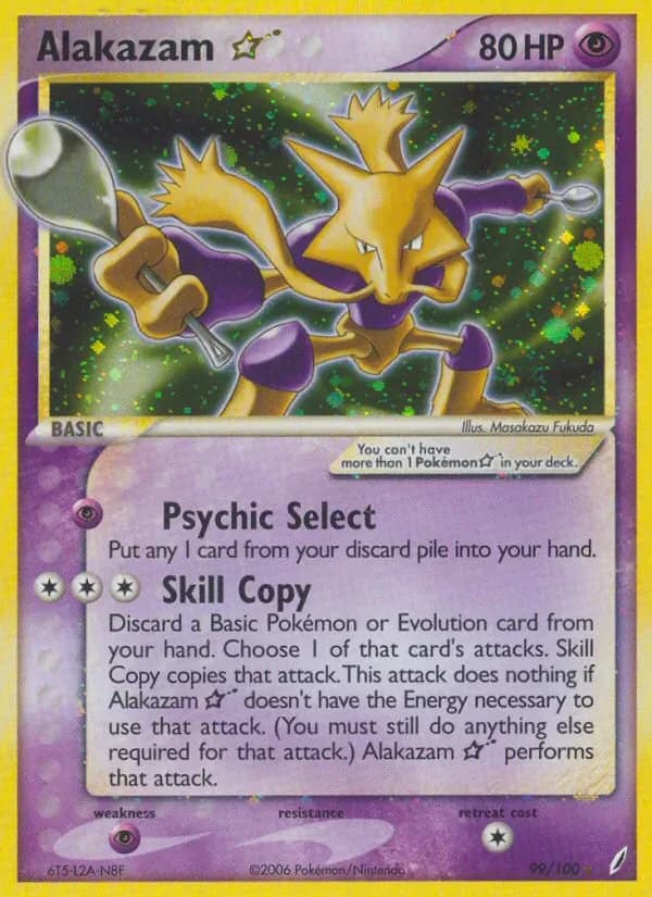 Alakazam ☆ 99/100 from EX Crystal Guardians