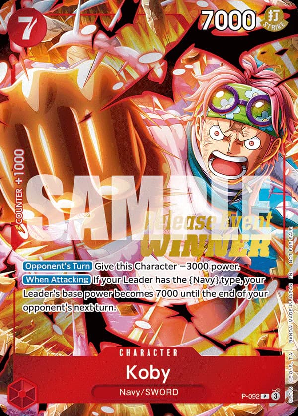 Koby P-092 Official alternate printing 2