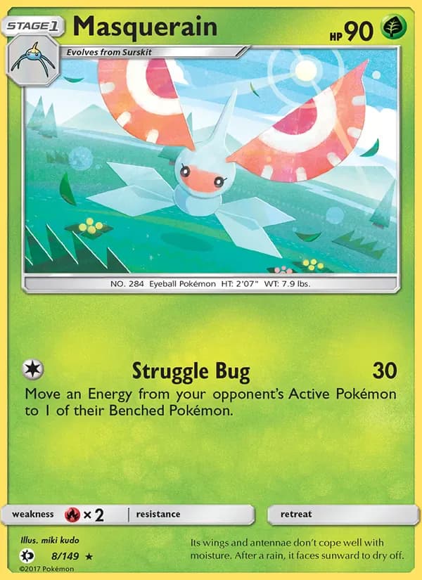Masquerain 8/149 from Sun & Moon Base Set