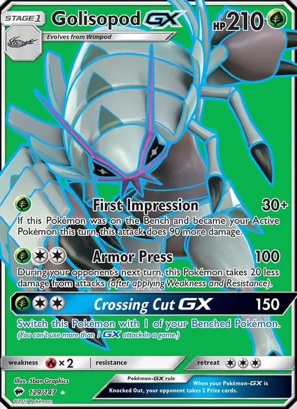 Golisopod GX 129/147 from Burning Shadows