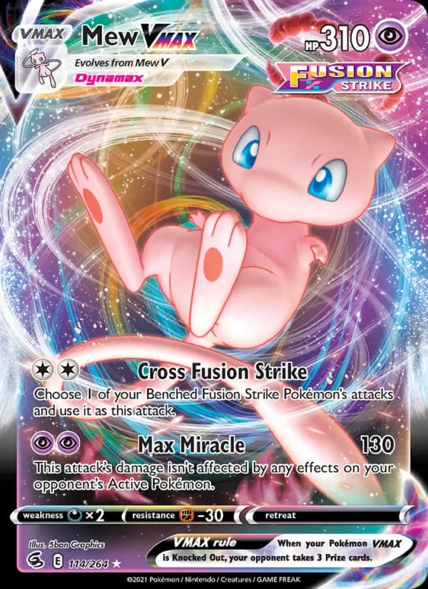Mew VMAX 114/264 from Fusion Strike