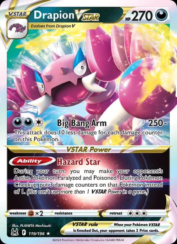 Drapion VSTAR 119/196 from Lost Origin
