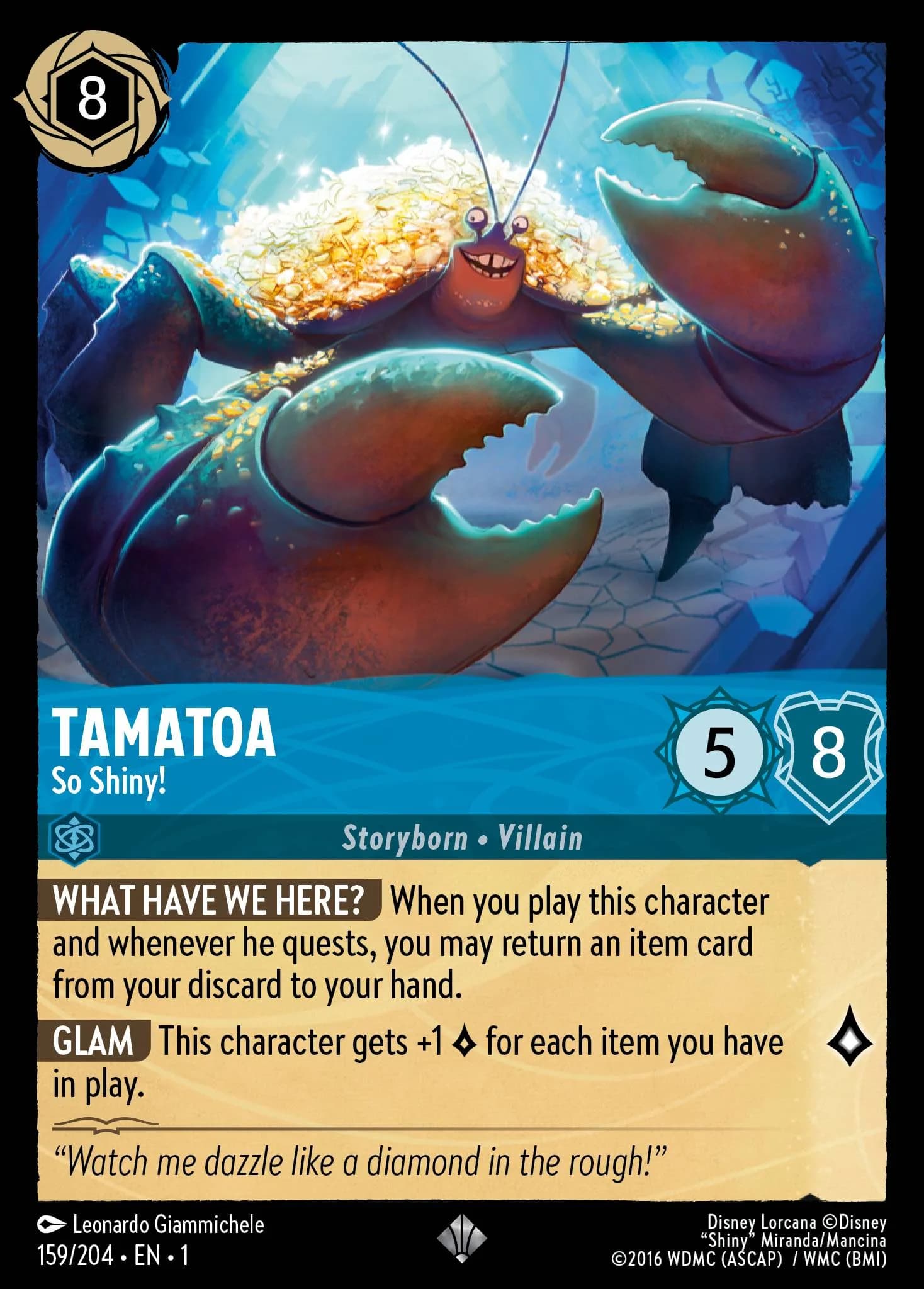 Tamatoa - So Shiny! 159/204 from The First Chapter