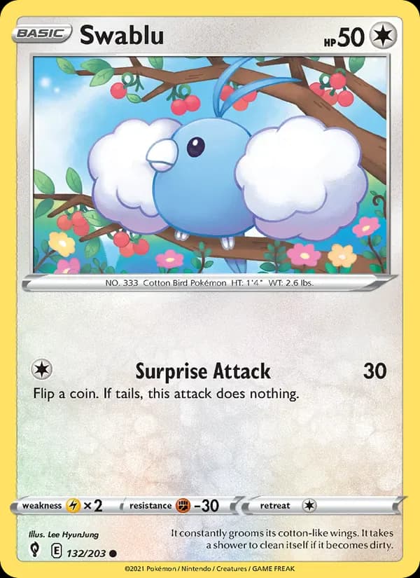 Swablu 132/203 from Evolving Skies