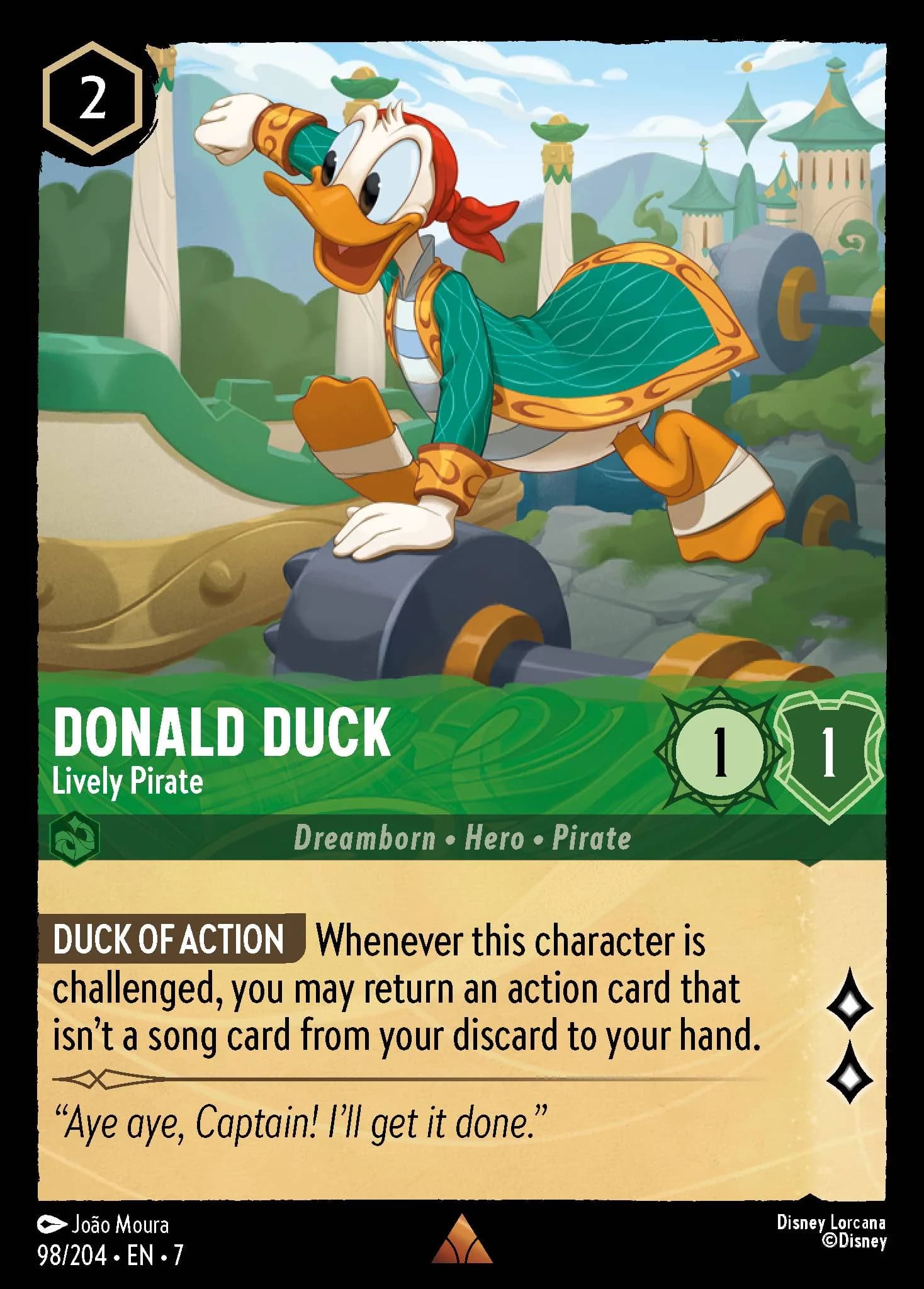 Donald Duck - Lively Pirate 98/204 from Archazia's Island