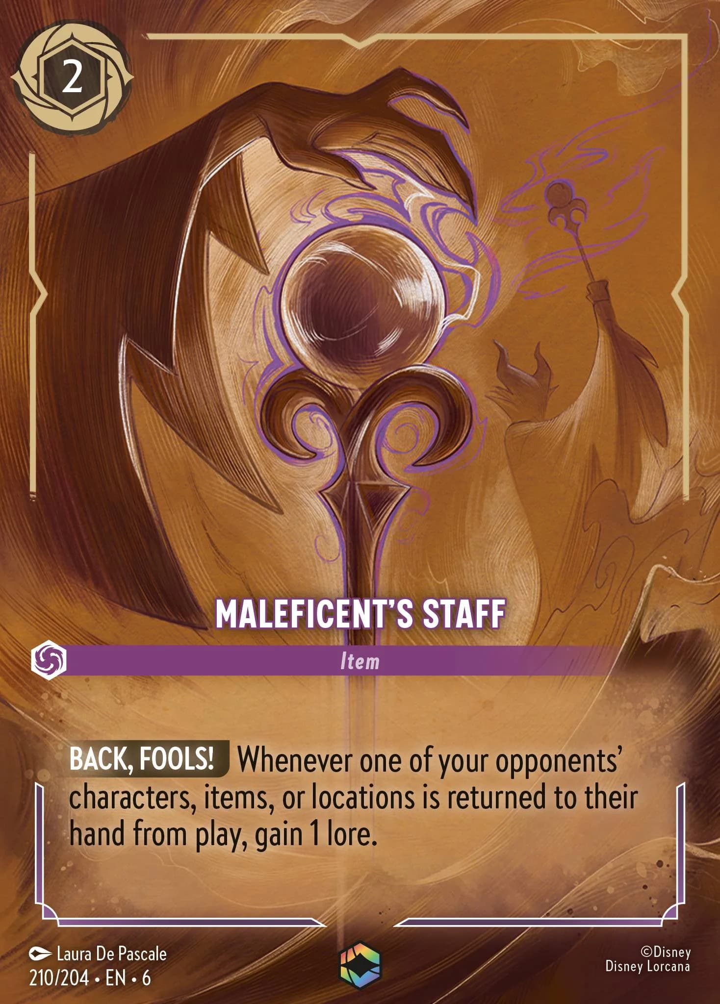 Maleficent's Staff 210/204 from Azurite Sea