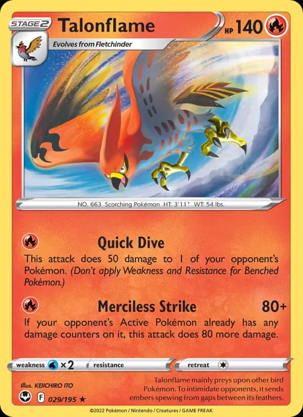 Talonflame 029/195 from Silver Tempest