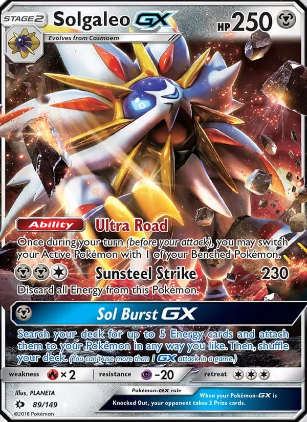 Solgaleo GX 89/149 from Sun & Moon Base Set