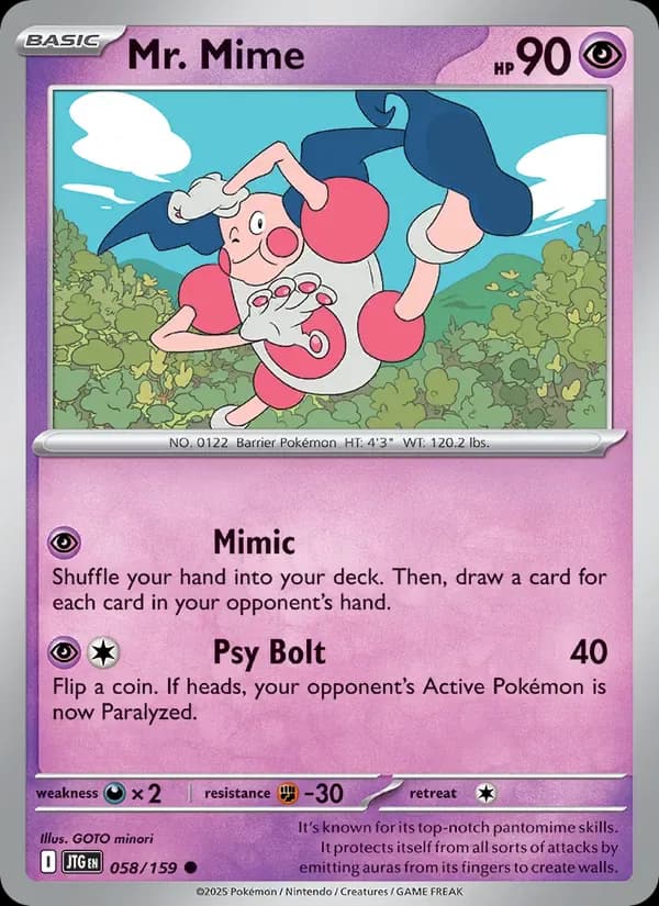 Mr. Mime 058/159 from Journey Together