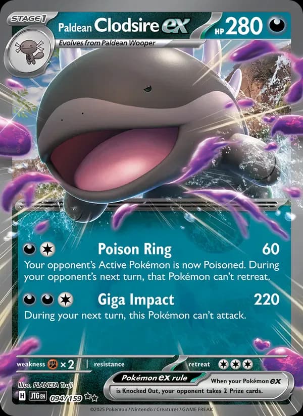 Paldean Clodsire ex 094/159 from Journey Together