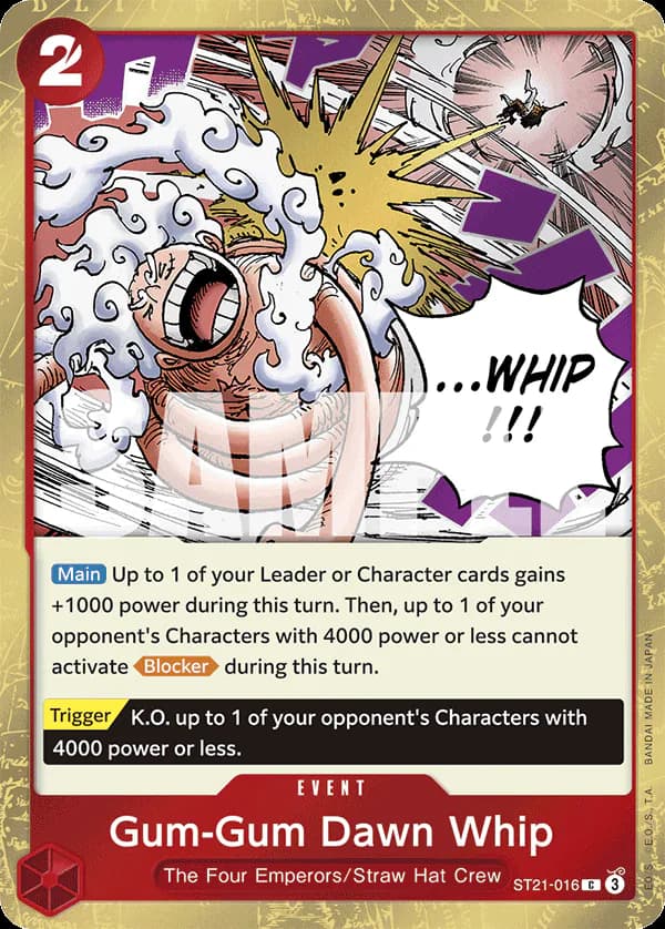 Gum-Gum Dawn Whip ST21-016 Standard printing