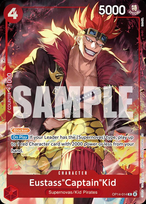Eustass"Captain"Kid OP14-014 Official alternate printing 1