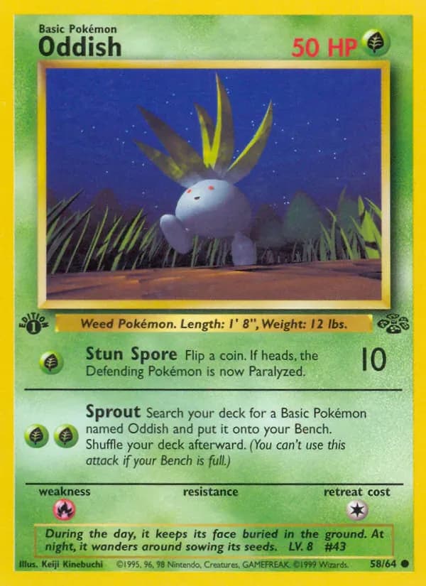 Oddish 58/64 from Jungle
