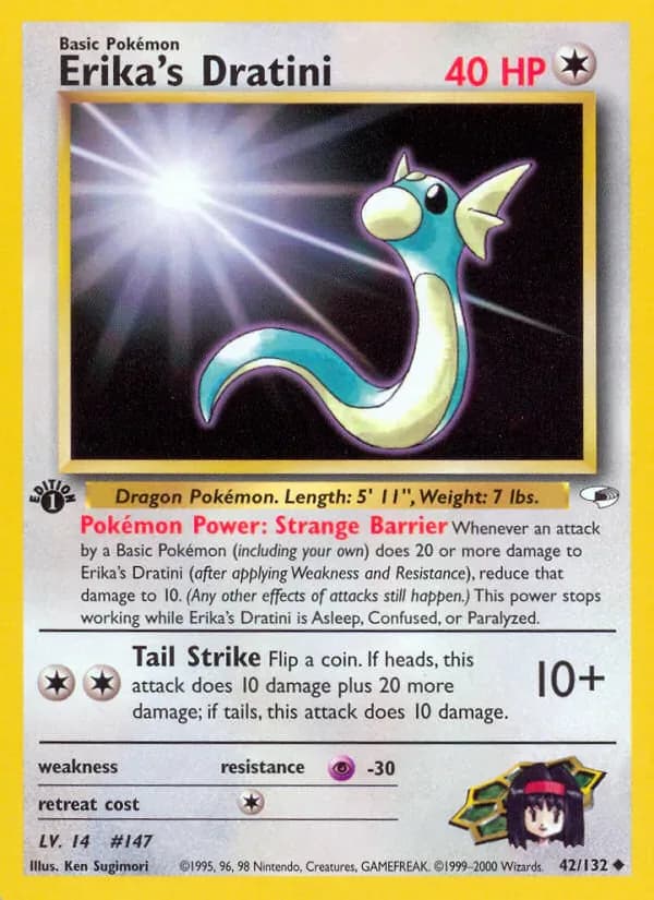 Erika's Dratini 42/132 from Gym Heroes