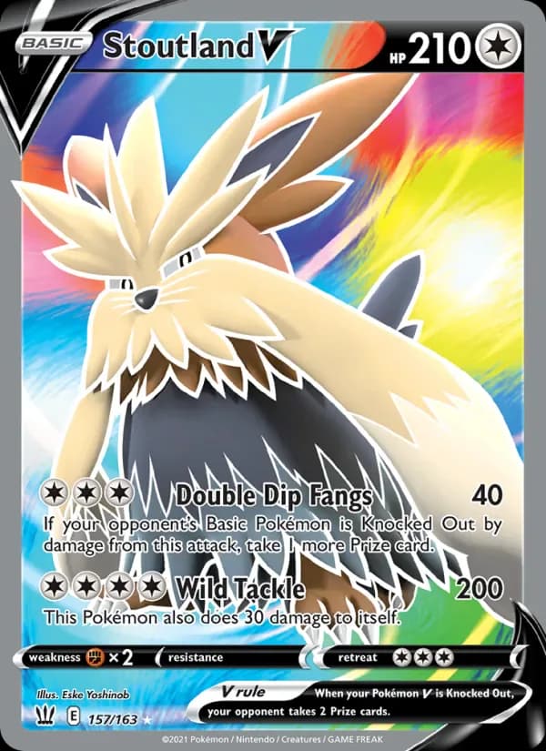 Stoutland V 157/163 from Battle Styles