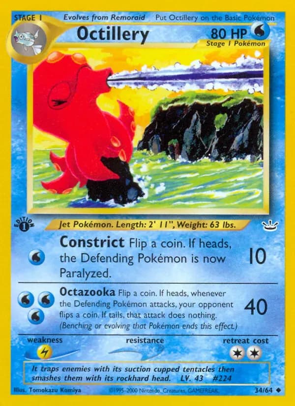 Octillery 34/64 from Neo Revelation