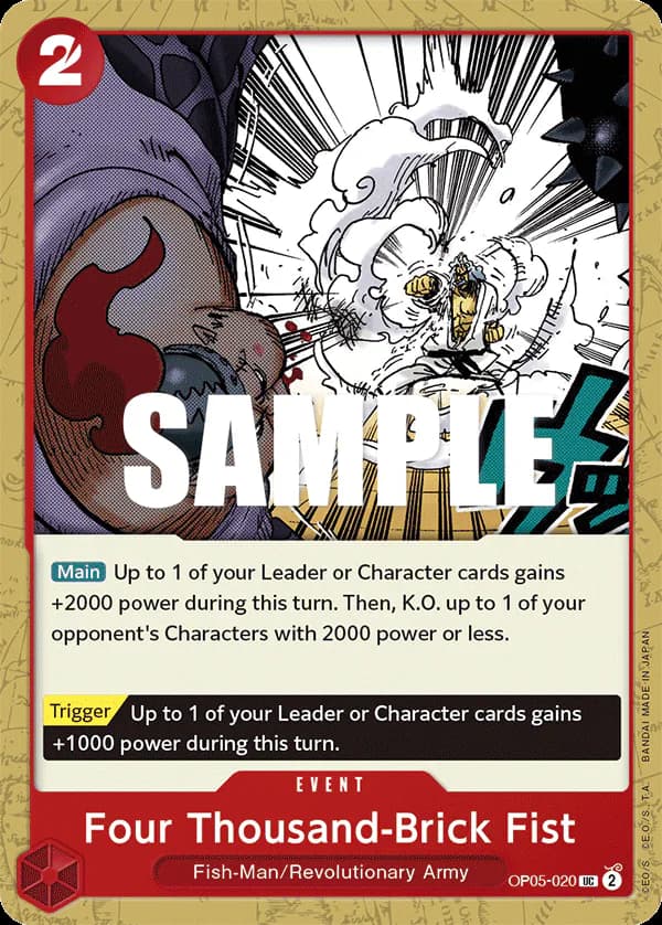Four Thousand-Brick Fist OP05-020 Standard printing