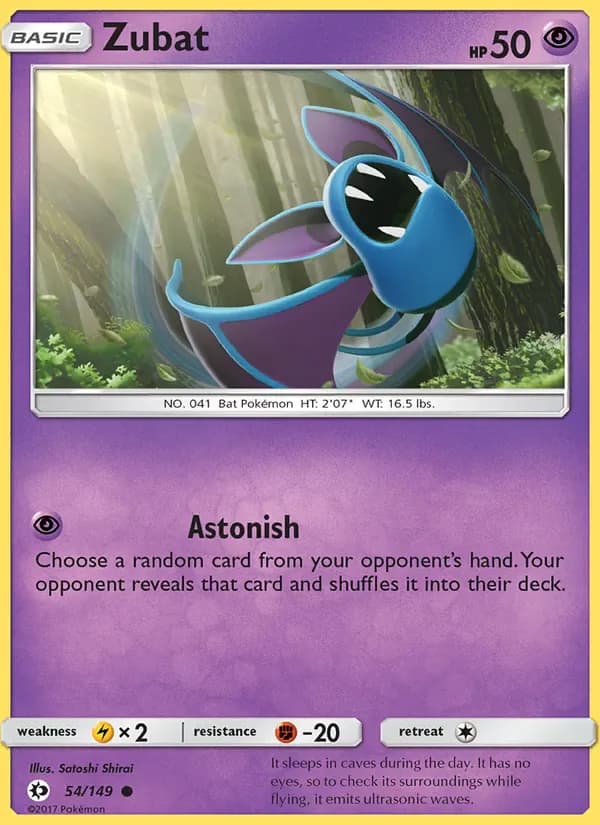 Zubat 54/149 from Sun & Moon Base Set